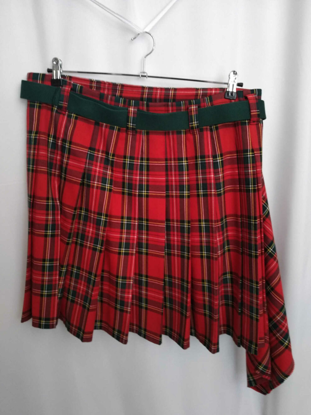 tartan rouge classique à traîne